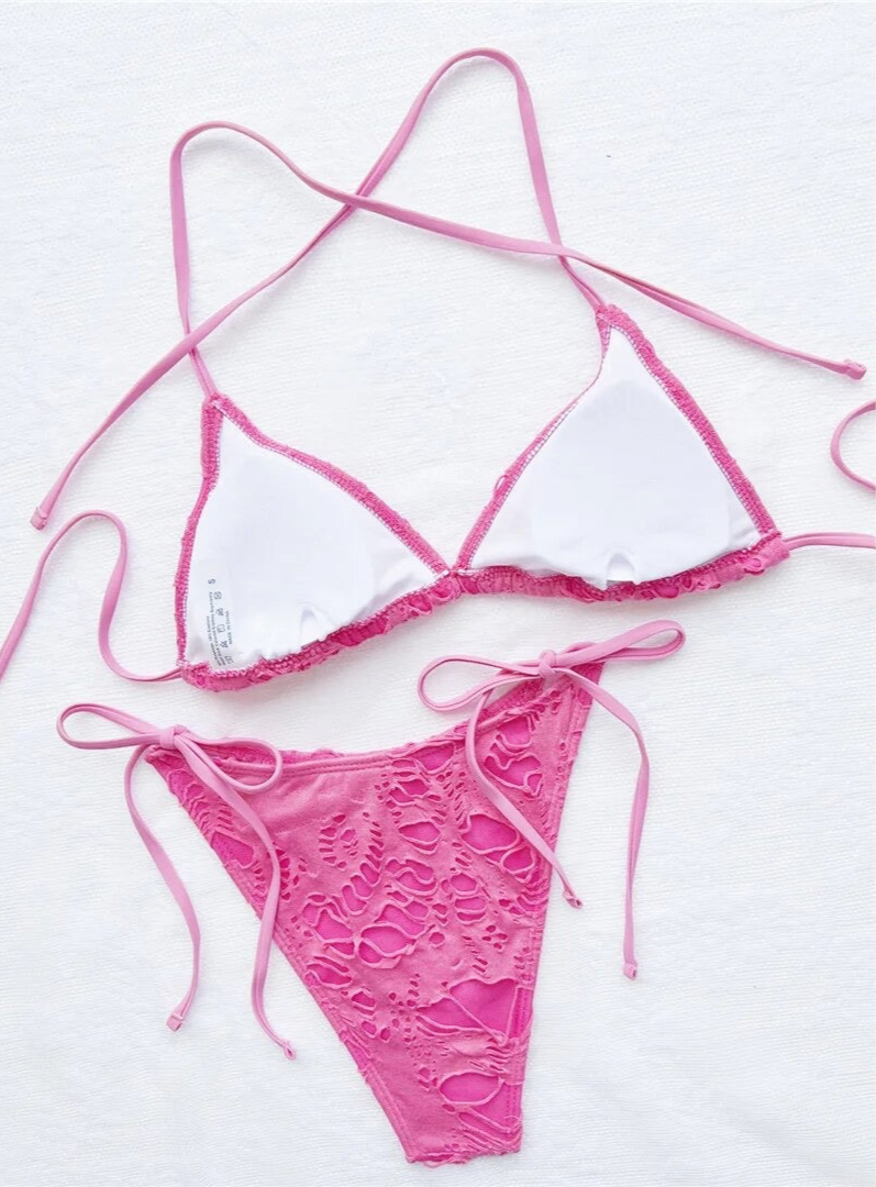 Destroyer Cheeky Bikini (Hot Pink)